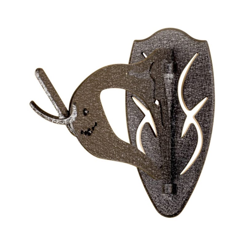 Skull Hooker Big Hooker European Trophy Mount â€“ Perfect Kit for Hanging and Mounting Taxidermy Elk, Moose, & Caribou Antlers Skulls for Display â€“ Graphite Black
